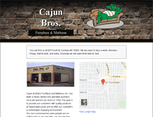 Tablet Screenshot of cajunbrothersfurniture.com